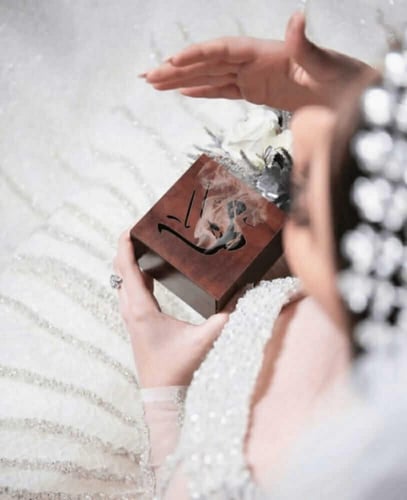 مبخرة خشبية مخصصة بالاسم - متجر لمستي