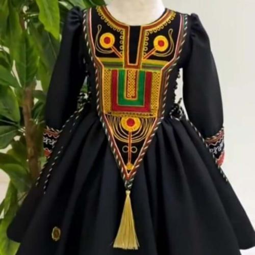 فستان جنوبي ليوم التأسيس السعودي - تصميم تراثي