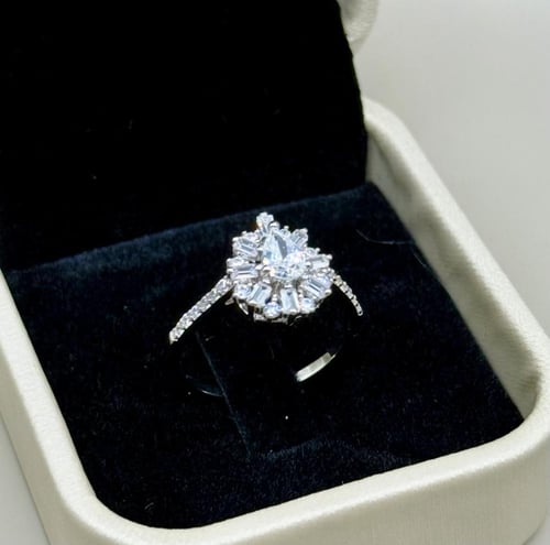 silver pear طقم فضه بتصميم مميز