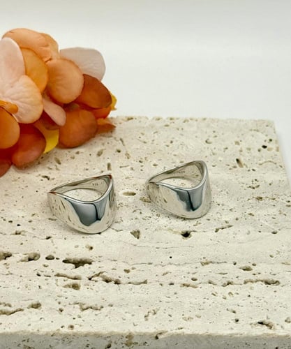 خاتم ساده فضه ٩٢٥ خالصه trendy