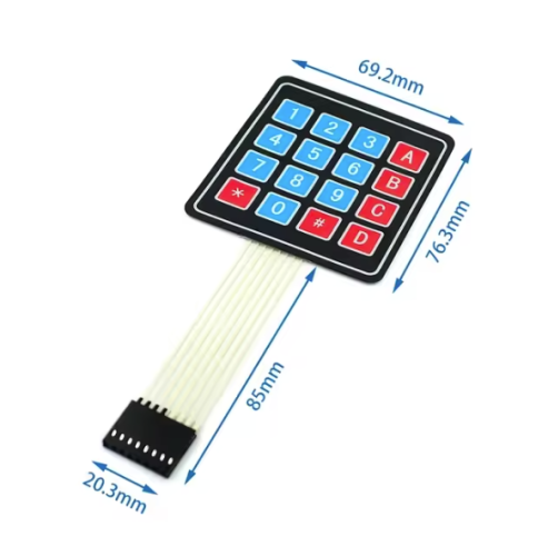 لوحة مفاتيح مصفوفة 4x4 لأردوينو – Keypad 4x4 Membr...