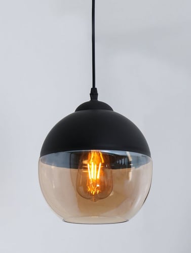 مصباح علاقي مودرن زجاج عسلي