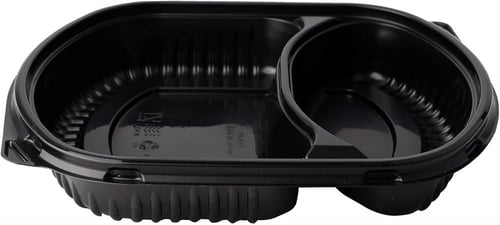 علب ميكرويف مقسم 2\1 (25) حبه