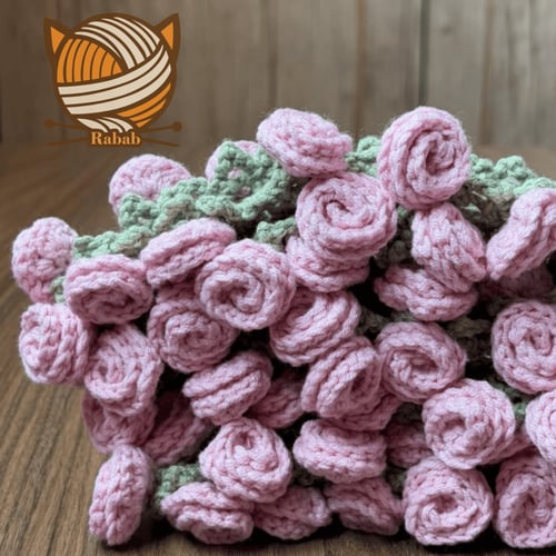 باقة ورد كروشية (93*93)