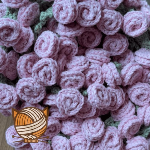 باقة ورد كروشية (93*93)