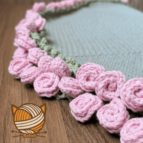 باقة ورد كروشية (93*93)