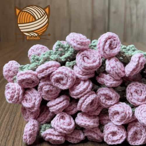 باقة ورد كروشية (93*93)
