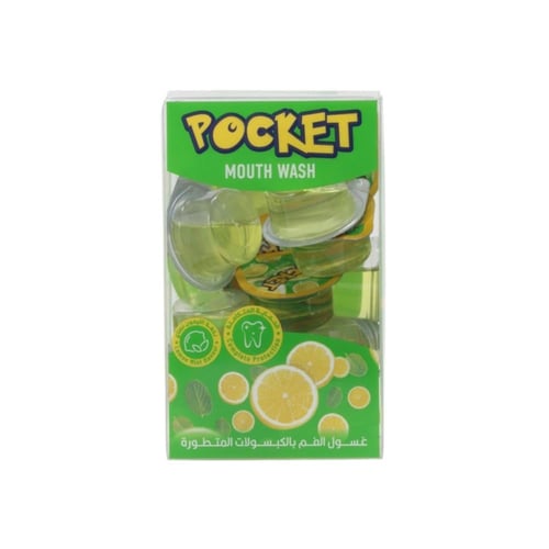 بوكيت غسول للفم بنكهة الليمون والنعناع 20كبسولة 15...