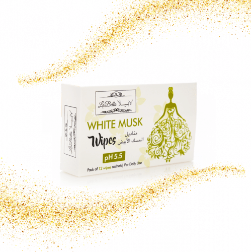 لابيلا مناديل نسائيه بالمسك الابيض 12م فردى