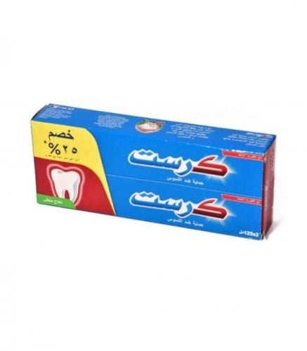 كرست معجون اسنان نعناع منعش 2*125 مل