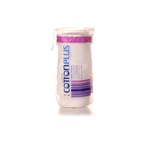 قطن تجميل ايطالي ٥٠ حبة Cotton Plus Dischetti