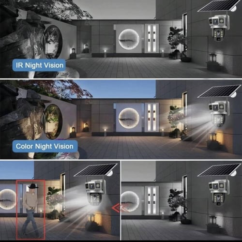 كاميرا مراقبة خارجية بطاقة الشمسية