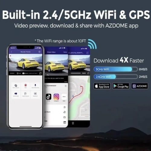 داش كام امامي وداخلي وخلفي ( ازدوم M550 MAX )