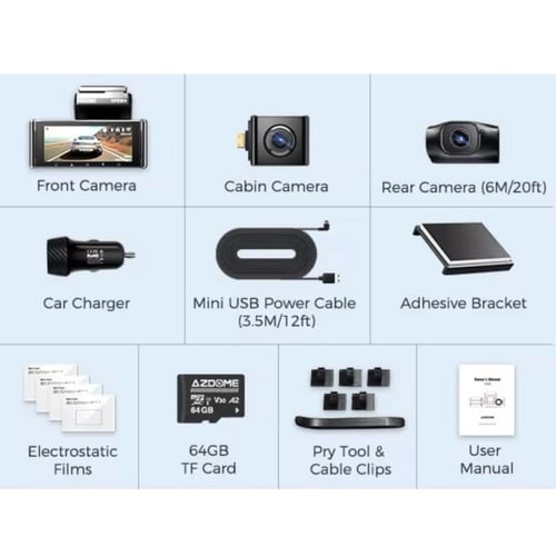 داش كام امامي وداخلي وخلفي ( ازدوم M550 MAX )