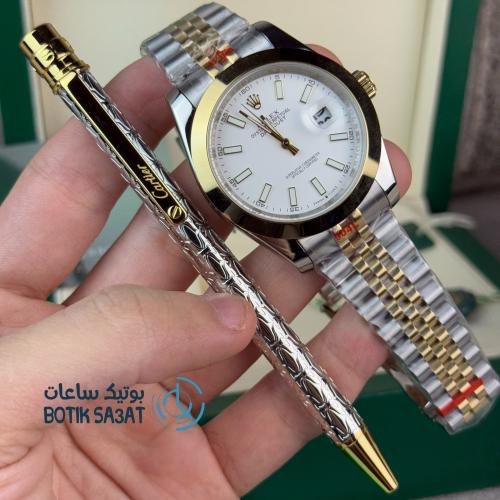 طقم رولكس وقلم كارتير الجديد