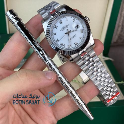 طقم رولكس وقلم كارتير الجديد