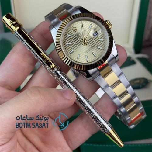 طقم رولكس وقلم كارتير الجديد
