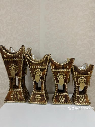 طقم مباخر حائلية شغل يدوي(٤حبات)