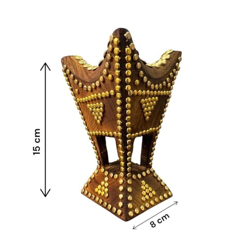شنطة جلد بشعار سيفين ونخلة ( مبخرة + كريستالة مسك...