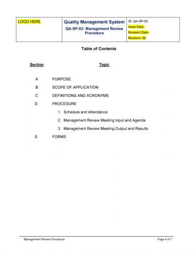 ISO 9001 Kit - Management Review
