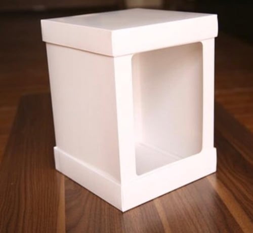 10 بوكسات نكد كيك ابيض 40 * 40 والارتفاع 50 سم