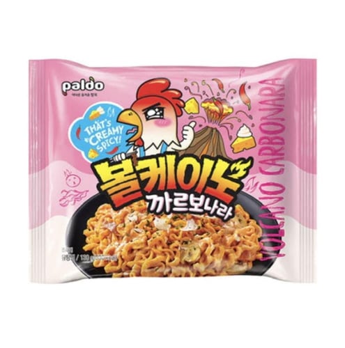 فولكانو كاربونارا نودلز الدجاج الحار ( حصري )