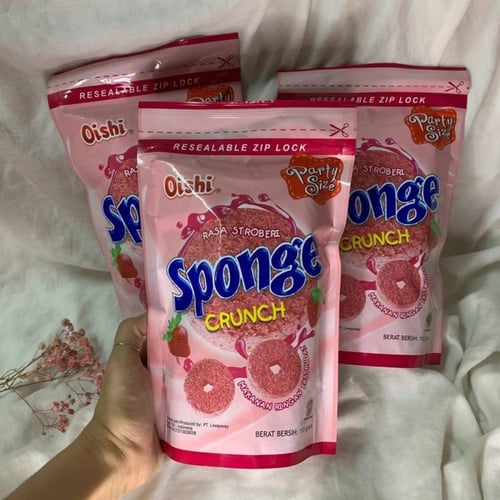 أويشي سبونج كرانش الفراولة 110 جرام