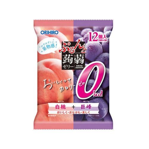 أوريهيرو - جيلي كونجاك - خوخ وعنب 12 قطعة