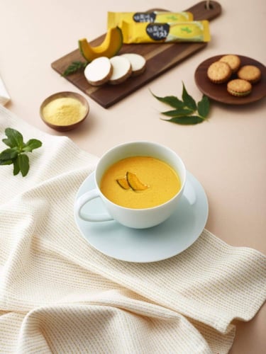 مسحوق شاي اليقطين واليام /كوريا