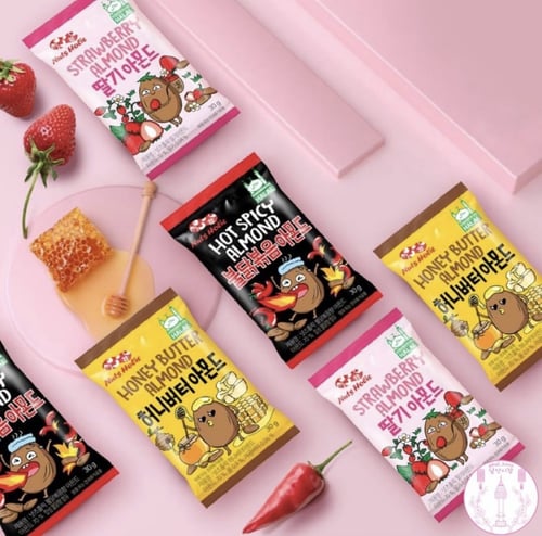 مكسرات كورية باللوز واتسابي /حبة