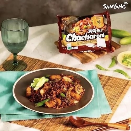 ساميانج تشاروني المعكرونة الفورية كوريا الفاصوليا...
