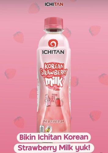 مشروب حليب الفراولة بالنكهة الكورية 300 مل