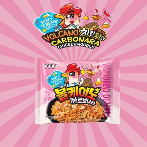 فولكانو كاربونارا نودلز الدجاج الحار ( حصري )