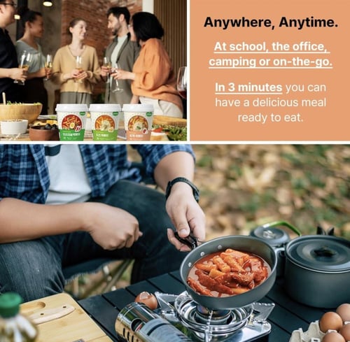 كوب دكبوكي سريع التحضير ماركه Joayo (120g) وردي كا...