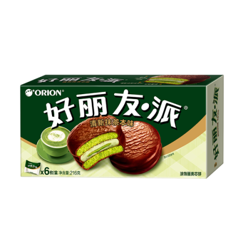 فطيرة أوريون ماتشا الطازجة 6 قطع 216 جرام