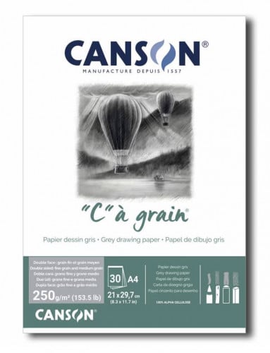 كراسة كانسون ورق رمادي A4