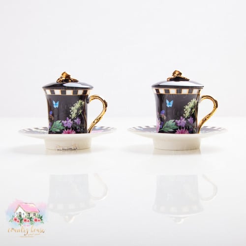 5909 طقم الورود للقهوة بنقشة ماكنزي الرائعة