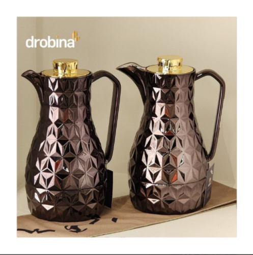 طقم ترامس drobina أسود غطاء ذهبي
