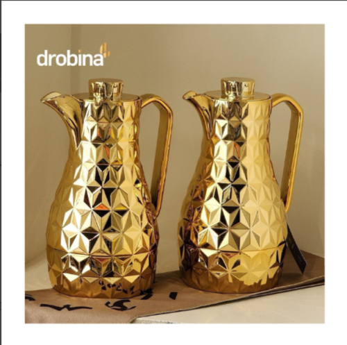 طقم ترامس drobina ذهبي غطاء ذهبي