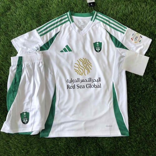 طقم الاهلي السعودي الجديد لون أخضر 2025-2024