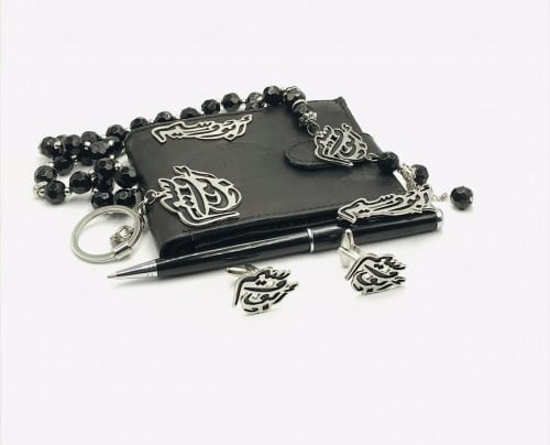 طقم رجالي مبطن فضي - يصمم بالاسم حسب طلبك