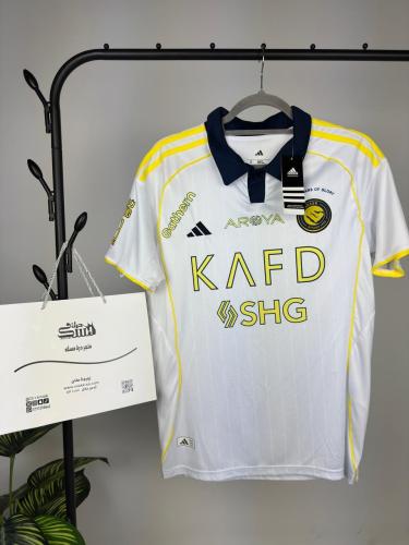 تيشيرت النصر الابيض بشعار النصر الجديد 2026