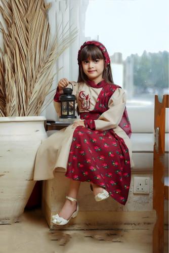 فستان بيج بتصميم رمضاني بناتي و نسائي