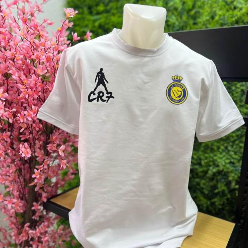 تيشيرت النصر لون أبيض تصميم خاص