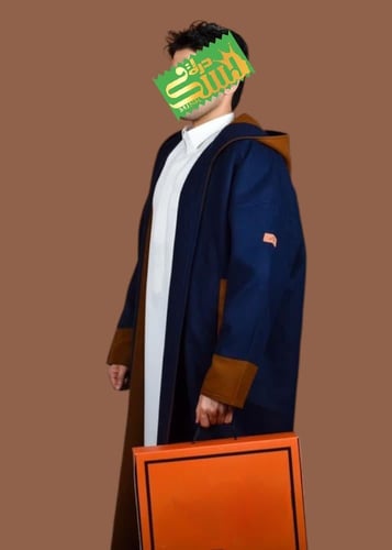 فروة رجالي دبل فيس جملي مع كحلي