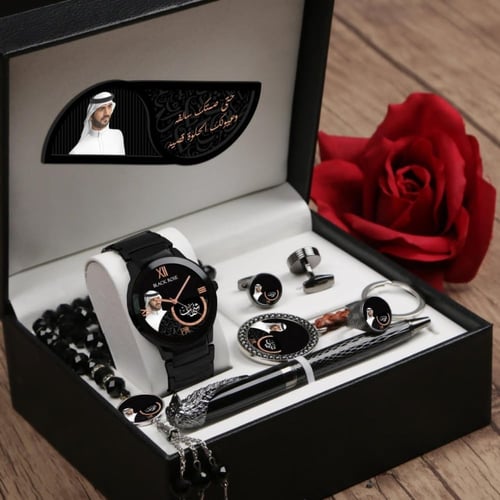أطقم ساعات رجالية راقية بالإسم والصورة وكتابة عبار...