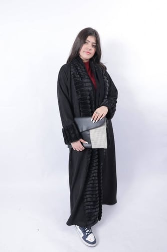 عباية نسائي شتويه قماش شمواه - متجر درة مسك الأكثر...