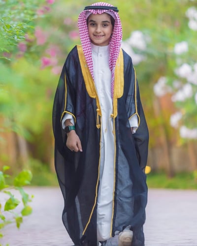 بشت ولادي لون أسود مع تطريز الاسم - متجر درة مسك