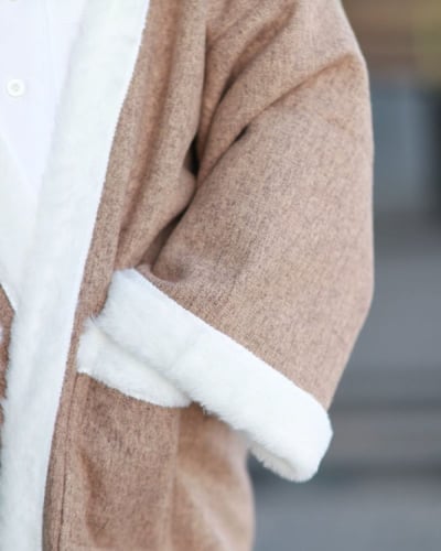 فروة اطفال شتويه لون بيج لجميع الأعمار متجر درة مس...