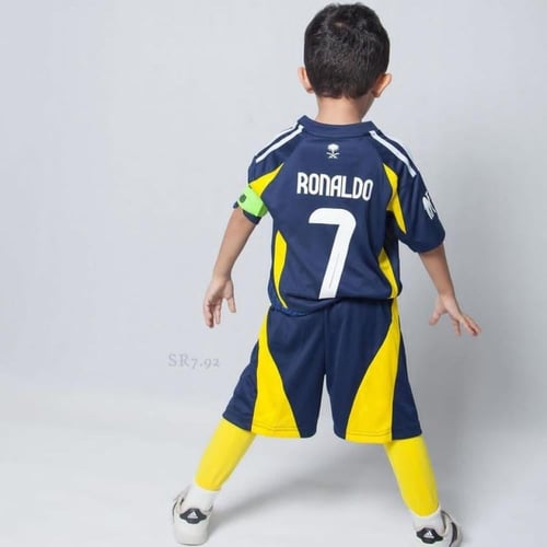 طقم النصر ولادي لون أزرق